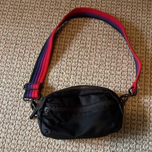Marine Layer Black Bag with Starry Blue Lining